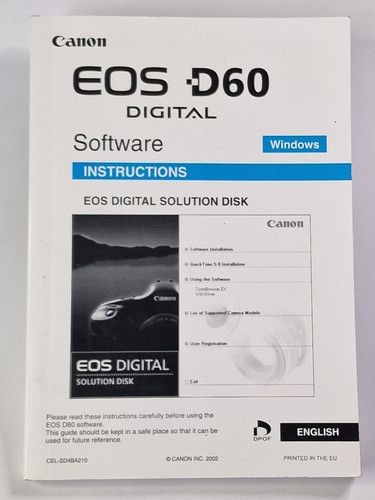 Canon eos d60 fotocamera - canon,